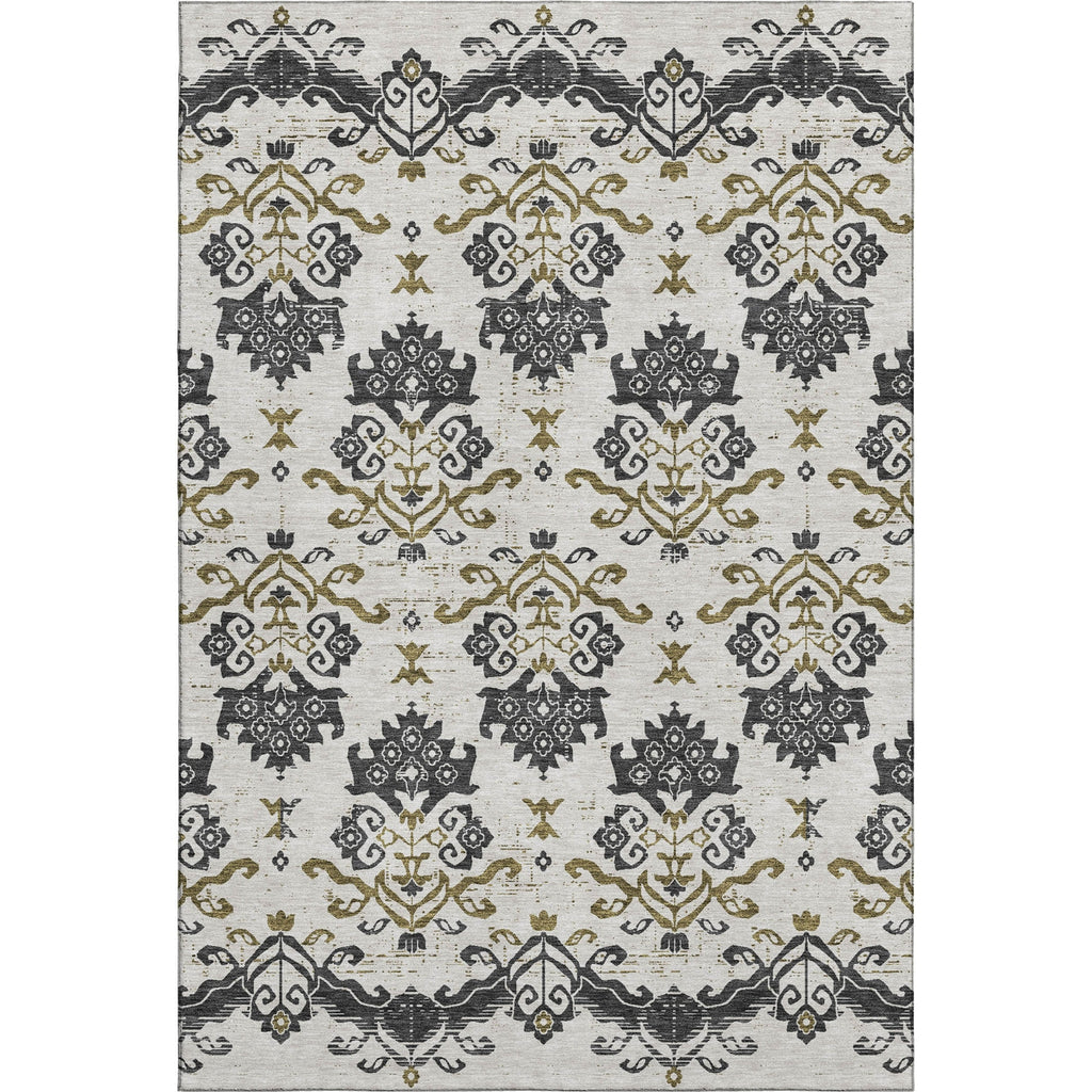 Piper Looms Mayfield Vintage AMF759 Black Machine Washable Area Rug main image