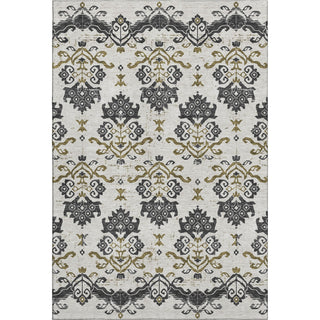Piper Looms Mayfield Vintage AMF759 Black Machine Washable Area Rug main image
