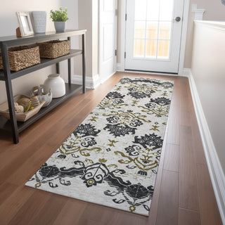 Piper Looms Mayfield Vintage AMF759 Black Machine Washable Area Rug Runner Lifestyle Image Feature