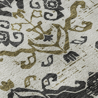 Piper Looms Mayfield Vintage AMF759 Black Machine Washable Area Rug Swatch Image