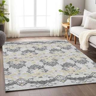 Piper Looms Mayfield Vintage AMF759 Charcoal Machine Washable Area Rug Lifestyle Image Feature