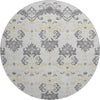 Piper Looms Mayfield Vintage AMF759 Charcoal Machine Washable Area Rug Round Main Image