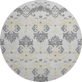 Piper Looms Mayfield Vintage AMF759 Charcoal Machine Washable Area Rug Round Main Image