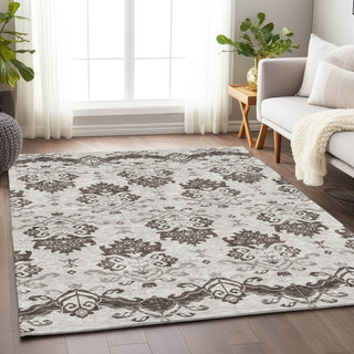 Piper Looms Mayfield Vintage AMF759 Chocolate Machine Washable Area Rug Lifestyle Image Feature