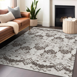 Piper Looms Mayfield Vintage AMF759 Chocolate Machine Washable Area Rug Lifestyle Image Feature