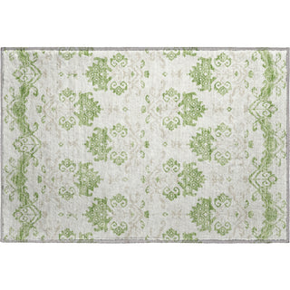 Piper Looms Mayfield Vintage AMF759 Green Machine Washable Area Rug Scatter Main Image
