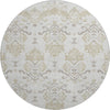 Piper Looms Mayfield Vintage AMF759 Ivory Machine Washable Area Rug Round Main Image