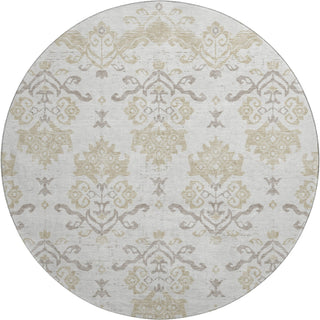 Piper Looms Mayfield Vintage AMF759 Ivory Machine Washable Area Rug Round Main Image