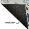 Piper Looms Mayfield Vintage AMF759 Navy Machine Washable Area Rug Backing Image