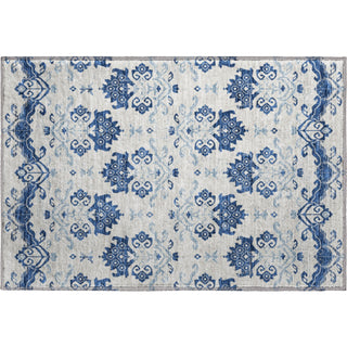 Piper Looms Mayfield Vintage AMF759 Navy Machine Washable Area Rug Scatter Main Image