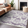 Piper Looms Mayfield Vintage AMF759 Purple Machine Washable Area Rug Lifestyle Image Feature