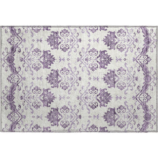 Piper Looms Mayfield Vintage AMF759 Purple Machine Washable Area Rug Scatter Main Image