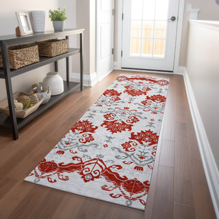 Piper Looms Mayfield Vintage AMF759 Red Machine Washable Area Rug Runner Lifestyle Image Feature