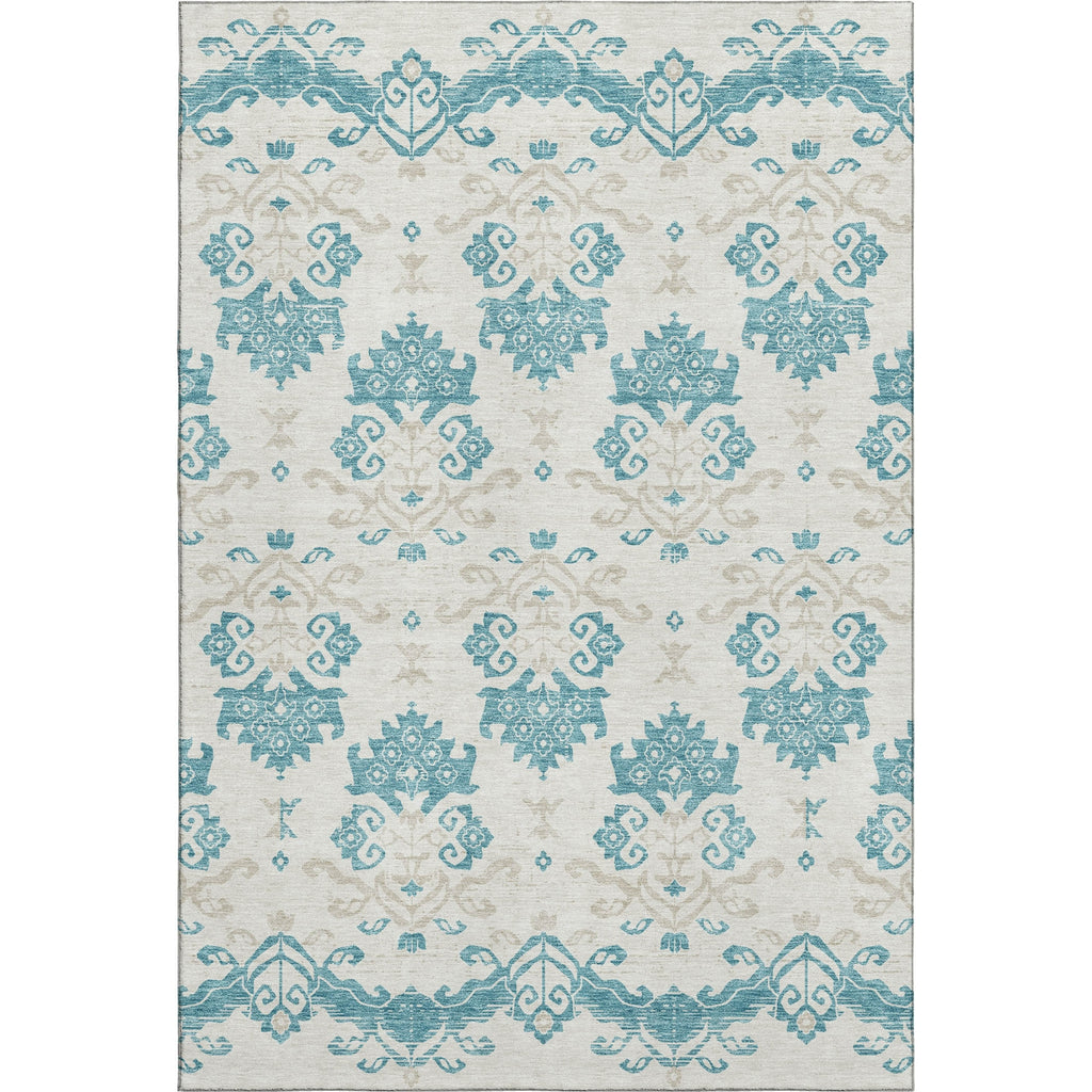 Piper Looms Mayfield Vintage AMF759 Teal Machine Washable Area Rug main image