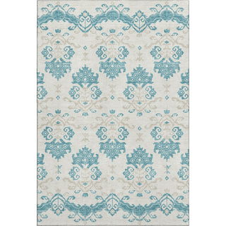 Piper Looms Mayfield Vintage AMF759 Teal Machine Washable Area Rug main image
