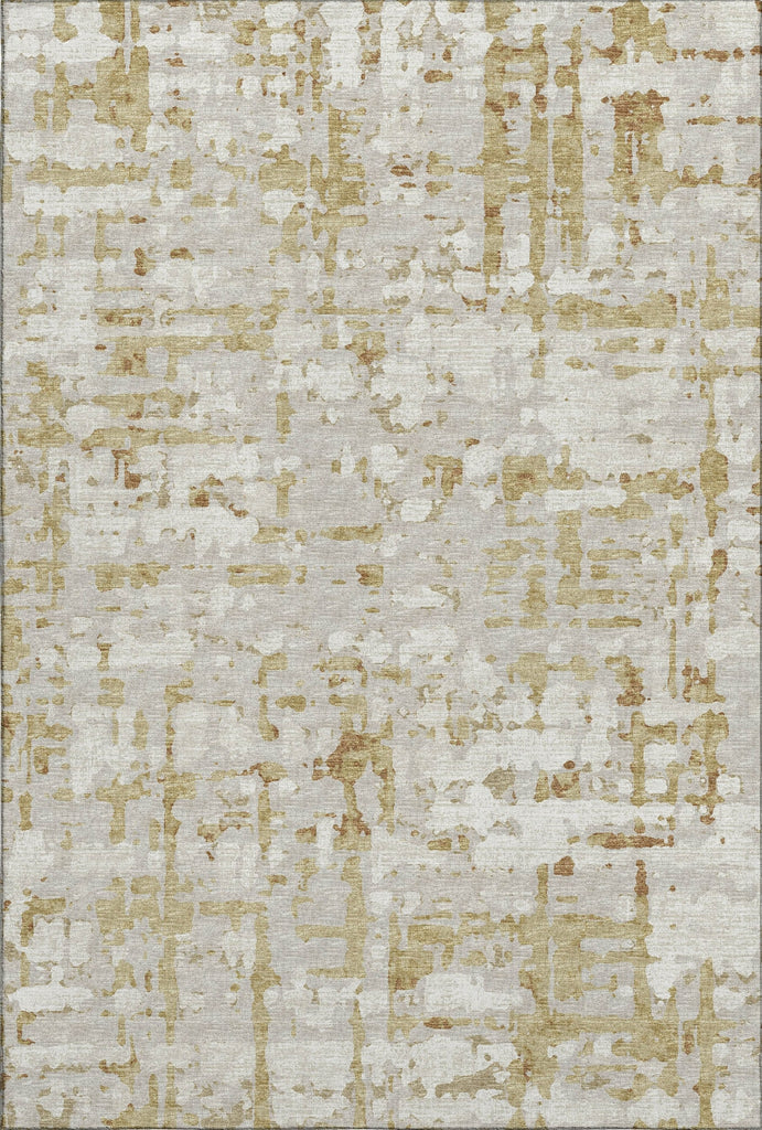 Piper Looms Mayfield Abstract Plaid AMF76 Caramel Machine Washable Area Rug main image