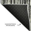 Piper Looms Mayfield Stripes AMF760 Black Machine Washable Area Rug Backing Image