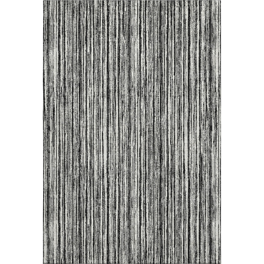 Piper Looms Mayfield Stripes AMF760 Black Machine Washable Area Rug main image