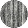 Piper Looms Mayfield Stripes AMF760 Black Machine Washable Area Rug Round Main Image