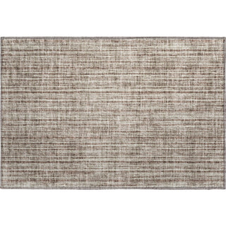 Piper Looms Mayfield Stripes AMF760 Brown Machine Washable Area Rug Scatter Main Image