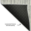 Piper Looms Mayfield Stripes AMF760 Gray Machine Washable Area Rug Backing Image