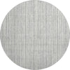 Piper Looms Mayfield Stripes AMF760 Gray Machine Washable Area Rug Round Main Image