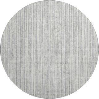Piper Looms Mayfield Stripes AMF760 Gray Machine Washable Area Rug Round Main Image