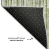 Piper Looms Mayfield Stripes AMF760 Green Machine Washable Area Rug Backing Image