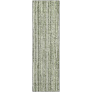 Piper Looms Mayfield Stripes AMF760 Green Machine Washable Area Rug Runner Main Image