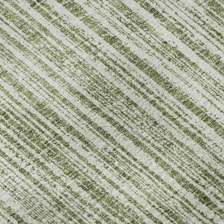 Piper Looms Mayfield Stripes AMF760 Green Machine Washable Area Rug Swatch Image