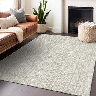 Piper Looms Mayfield Stripes AMF760 Ivory Machine Washable Area Rug Lifestyle Image Feature