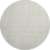 Piper Looms Mayfield Stripes AMF760 Ivory Machine Washable Area Rug Round Main Image