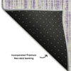 Piper Looms Mayfield Stripes AMF760 Lavender Machine Washable Area Rug Backing Image