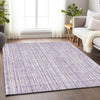 Piper Looms Mayfield Stripes AMF760 Lavender Machine Washable Area Rug Lifestyle Image Feature