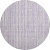 Piper Looms Mayfield Stripes AMF760 Lavender Machine Washable Area Rug Round Main Image