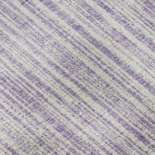 Piper Looms Mayfield Stripes AMF760 Lavender Machine Washable Area Rug Swatch Image