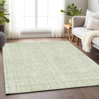 Piper Looms Mayfield Stripes AMF760 Mint Machine Washable Area Rug Lifestyle Image Feature