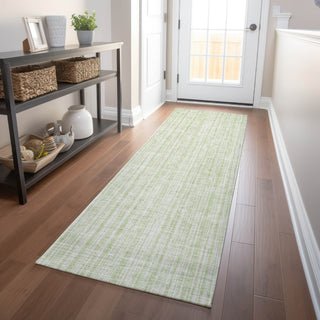 Piper Looms Mayfield Stripes AMF760 Mint Machine Washable Area Rug Runner Lifestyle Image Feature