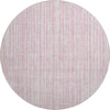 Piper Looms Mayfield Stripes AMF760 Pink Machine Washable Area Rug Round Main Image