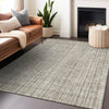 Piper Looms Mayfield Stripes AMF760 Taupe Machine Washable Area Rug Lifestyle Image Feature