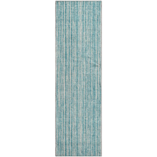 Piper Looms Mayfield Stripes AMF760 Teal Machine Washable Area Rug Runner Main Image