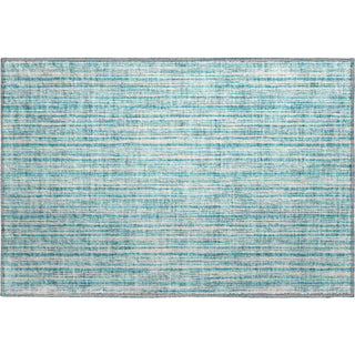 Piper Looms Mayfield Stripes AMF760 Teal Machine Washable Area Rug Scatter Main Image