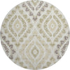 Piper Looms Mayfield Diamond AMF761 Beige Machine Washable Area Rug Round Main Image