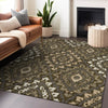 Piper Looms Mayfield Diamond AMF761 Fudge Machine Washable Area Rug Lifestyle Image Feature