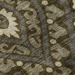 Piper Looms Mayfield Diamond AMF761 Fudge Machine Washable Area Rug Swatch Image
