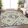 Piper Looms Mayfield Diamond AMF761 Gray Machine Washable Area Rug Lifestyle Image Feature
