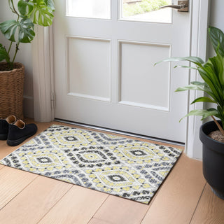 Piper Looms Mayfield Diamond AMF761 Gray Machine Washable Area Rug Scatter Lifestyle Image Feature