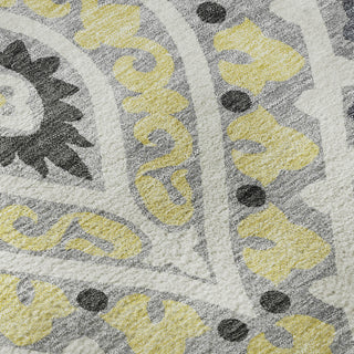 Piper Looms Mayfield Diamond AMF761 Gray Machine Washable Area Rug Swatch Image