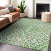 Piper Looms Mayfield Diamond AMF761 Green Machine Washable Area Rug Lifestyle Image Feature