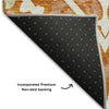 Piper Looms Mayfield Diamond AMF761 Orange Machine Washable Area Rug Backing Image